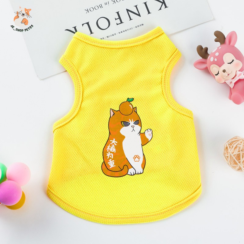 Áo cho chó mèo thú cưng thiết kế họa tiết siêu kute,dễ thương