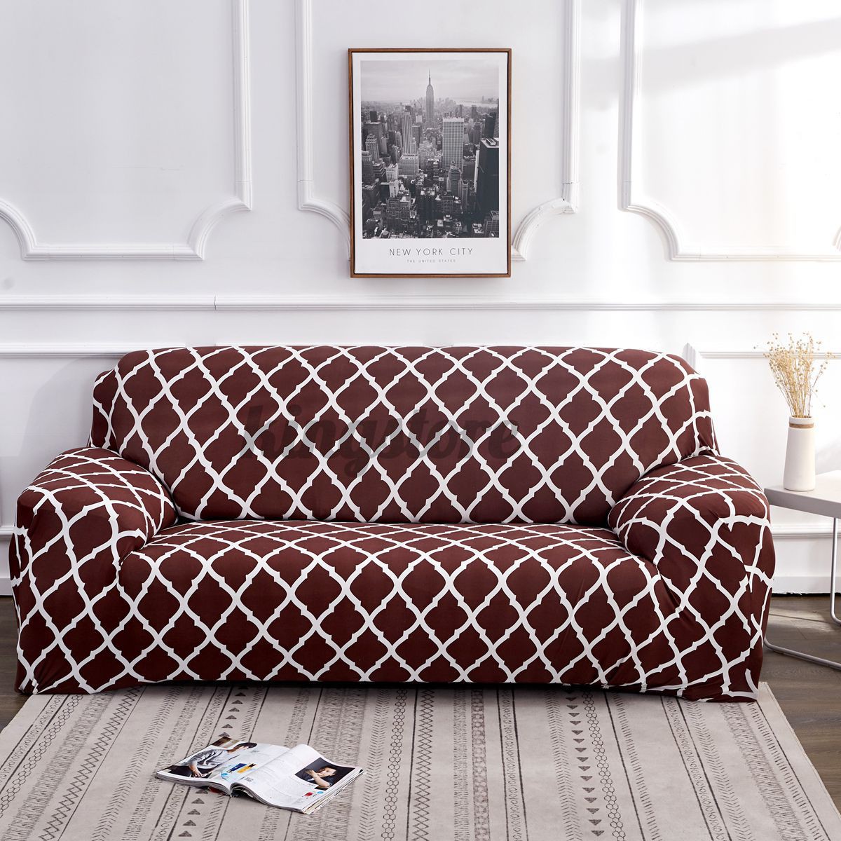 1 / 2 / 3 Bọc Ghế Sofa Co Giãn Họa Tiết Hoa