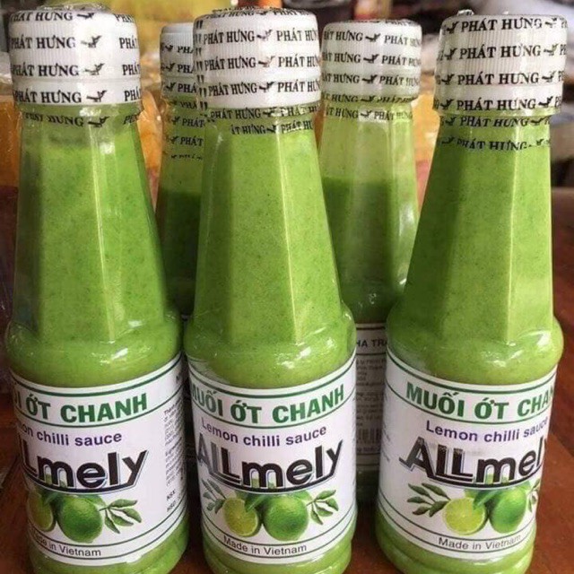 COMBO 3 CHAI MUỐI ỚT CHANH ALLMELY NHA TRANG CHAI 220ml