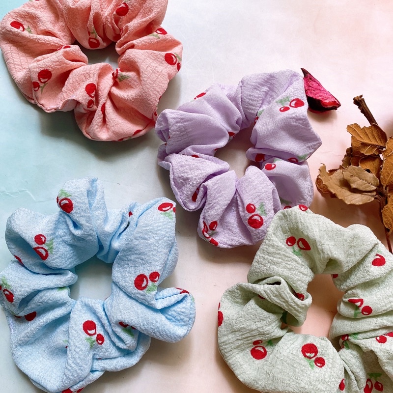 {Ảnh thật} CỘT TÓC VẢI SCRUNCHIES M4 -THỜI TRANG NỮ