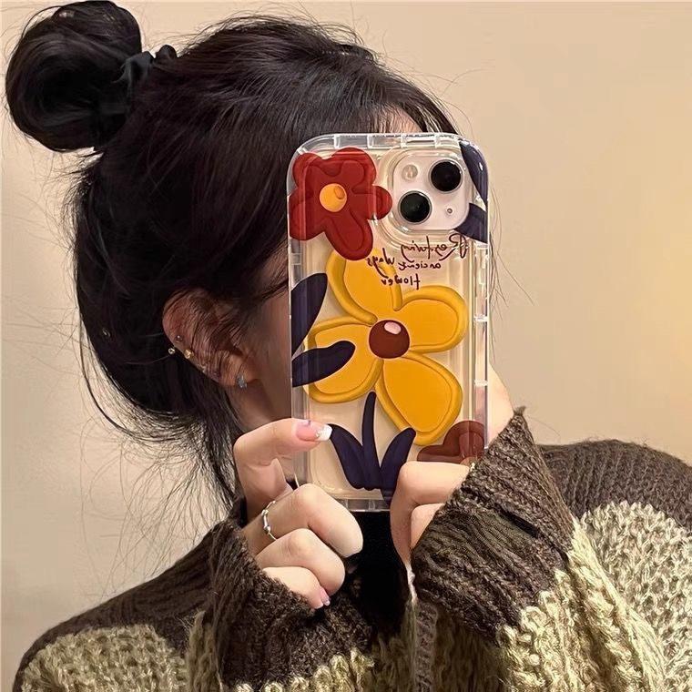 Ốp Điện Thoại In Họa Tiết Hoa Cổ Điển Cho iPhone 12 13 11 Pro Max X Xs Max Xr Emrdc2