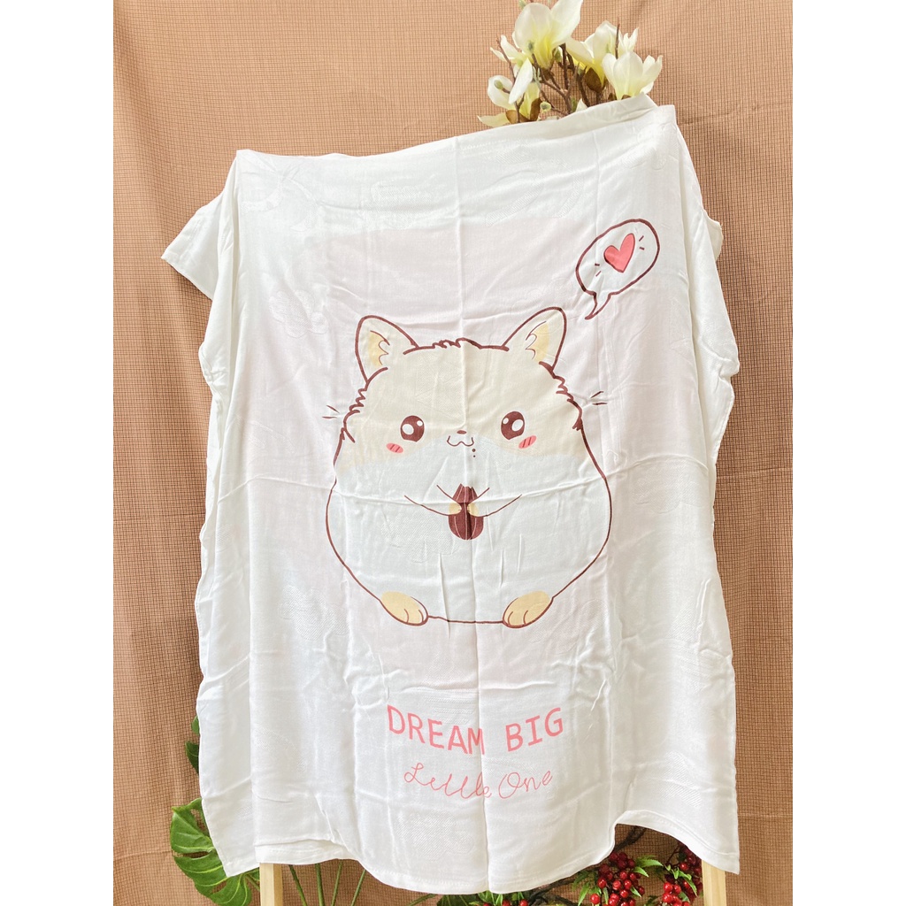 KHĂN LỤA SỢI TRE KILUTA IN HÌNH SIÊU MỀM