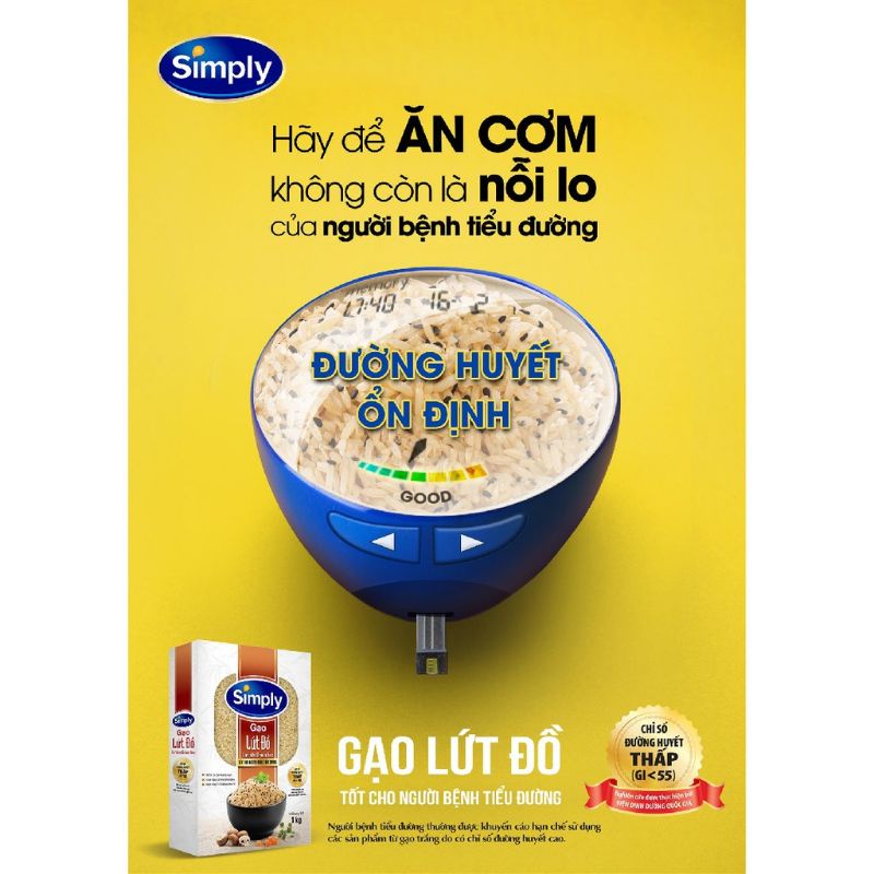 Gạo lứt đồ Simply 1kg