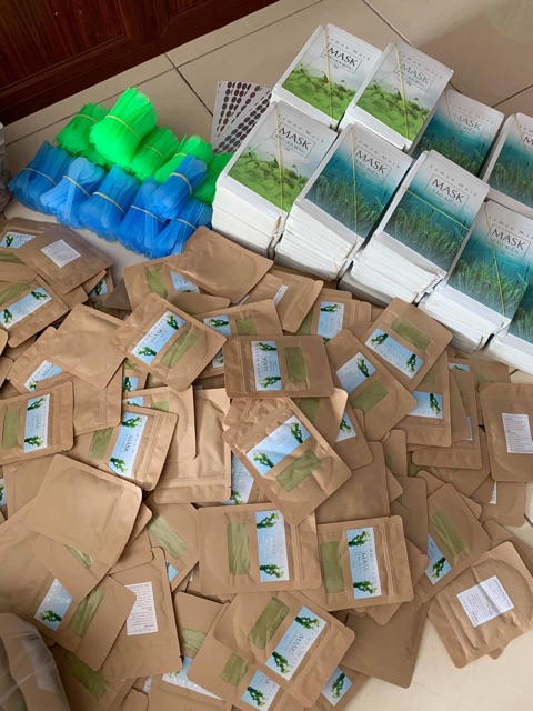 < Mua 1 tặng 4 > Bột Khổ qua rừng và Tảo biển Handmade  ( tặng kèm băng đô, cột tóc, cọ quét và que trộn) | BigBuy360 - bigbuy360.vn