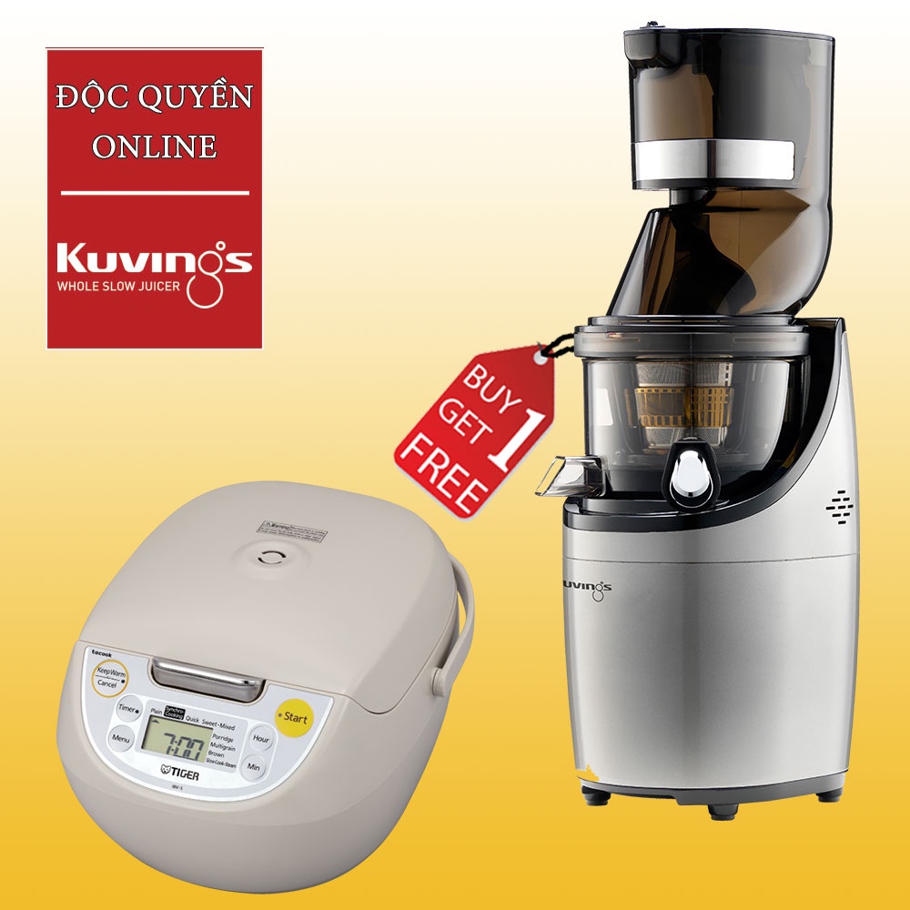 Máy ép chậm dành cho kinh doanh Kuvings CS520CB  - TẶNG NỒI CƠM ĐIỆN TIGER JBV-S10W