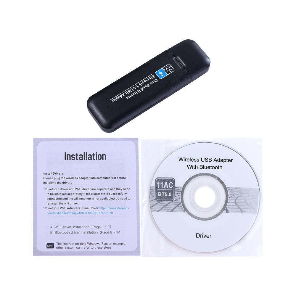 Usb Thu Sóng Wifi Băng Tần Kép Mini TAYLOR1 Cho PC / Laptop / USB 3.0 BT