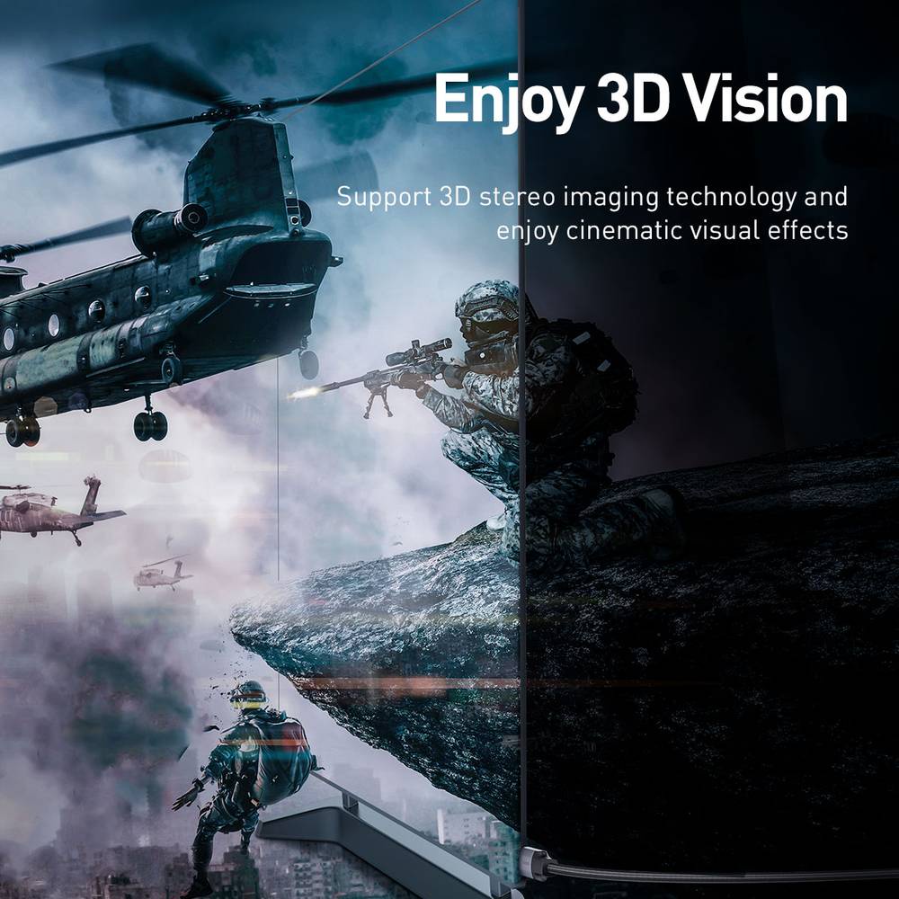 Cáp HDMI 4K cao cấp Baseus  Cho PS5 / PS4 / Máy Tính /TV Box / Máy Chiếu