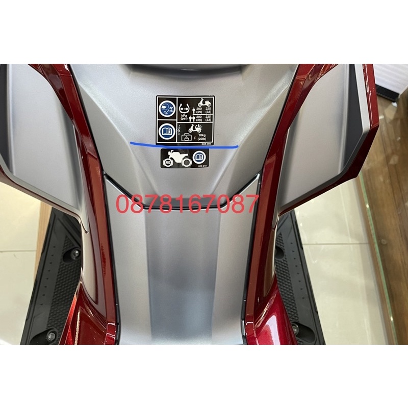 Tem hướng dẫn sử dụng lốp ab 160 2023 (Tem thông số lốp)/ hàng chính hãng honda