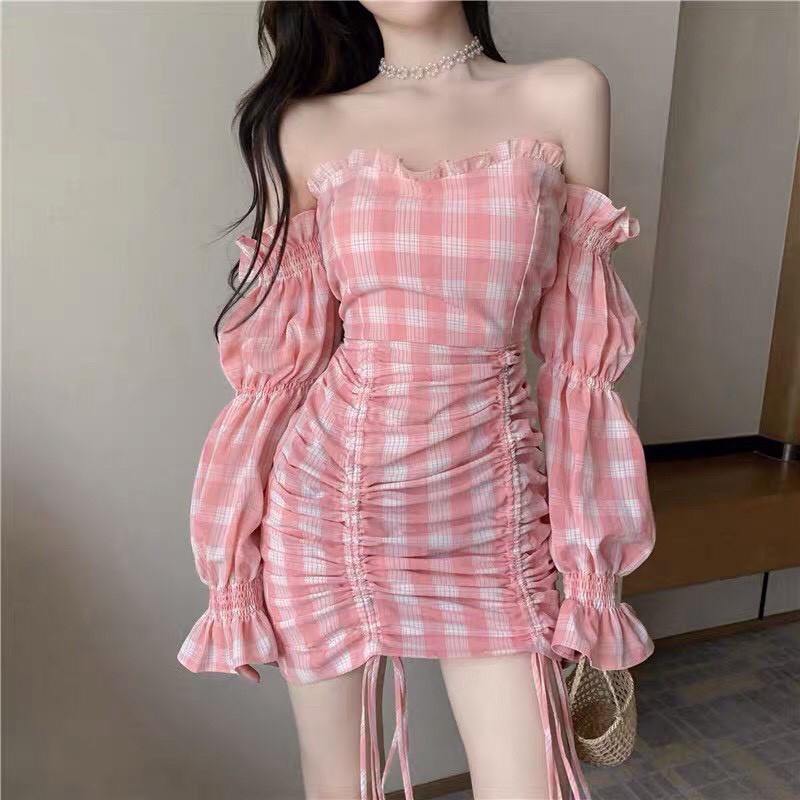 Đầm Trễ Vai Nữ Tính Ulzzang