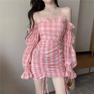 Đầm trễ vai nữ tính ulzzang
