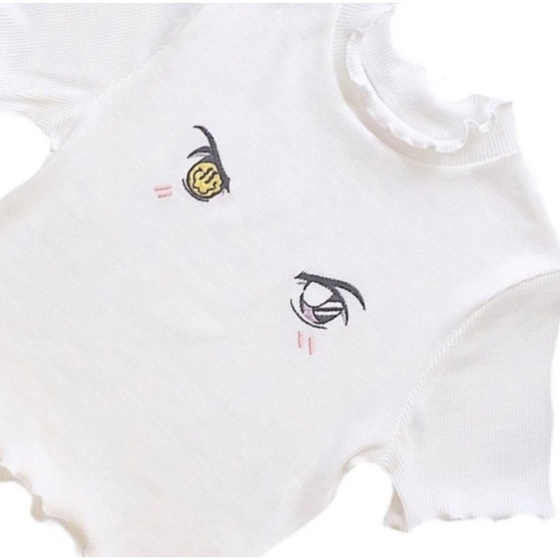 American Pie - Áo croptop thêu Eyes