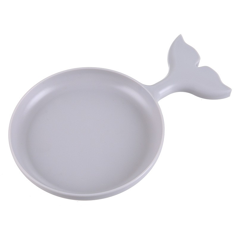 Đĩa Nhựa Đựng Thức Ăn Vặt/Trái Cây Khô/Thức Ăn Vặt Kiểu Hoạt Hình Sáng Tạo Có Tay Cầm