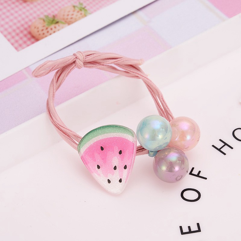 Vòng tay cao su hình ngôi sao / trái cây phong cách Hàn Quốc