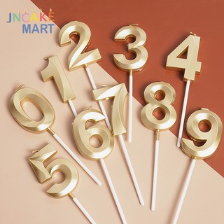 Nến Số Nhũ Vàng