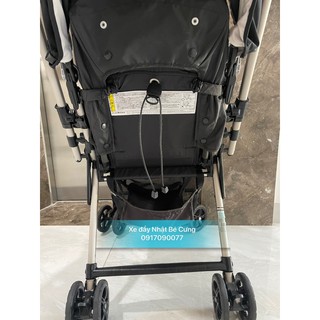 xe đẩy combi mechacal first white lable đen phối mái