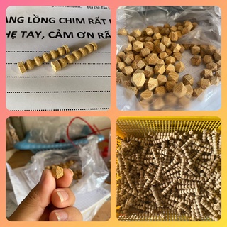 Bi chân lồng chim bằng tre, bi chân tròn, bi chân lục giác - Phụ kiện lồng chim