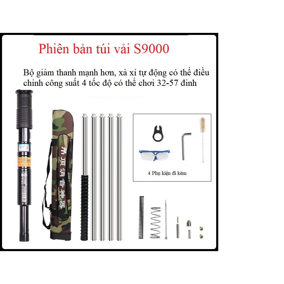Máy bắn ty trần thạch cao loại dài bắn trần tiêu âm
