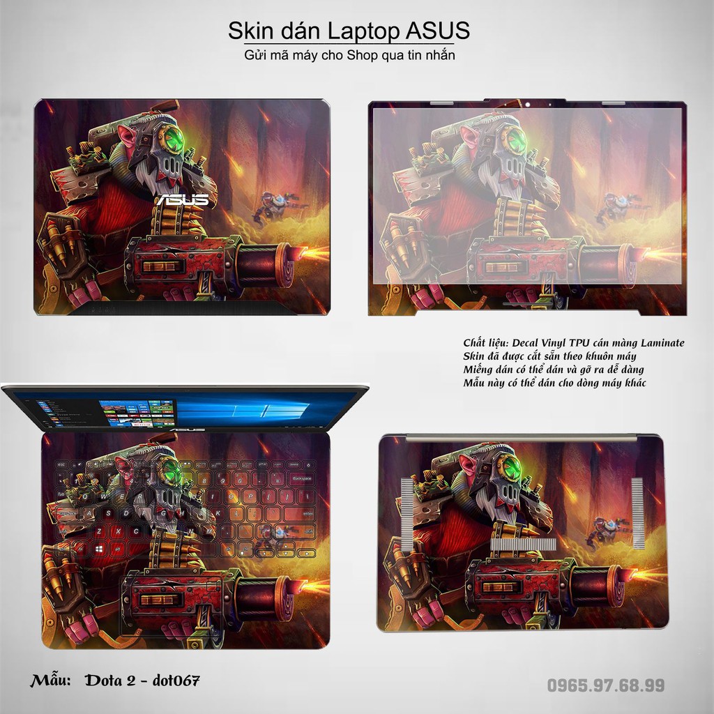 Skin dán Laptop Asus in hình Dota 2 _nhiều mẫu 11 (inbox mã máy cho Shop)