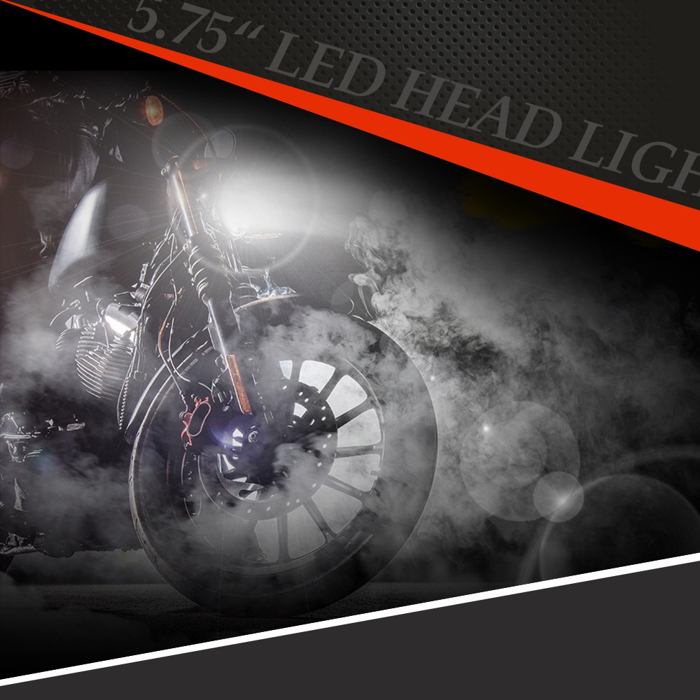 UNI-SHINE 5 3/4 &quot;5,75 Halo Máy chiếu tròn Đèn pha LED Đầu chùm kín