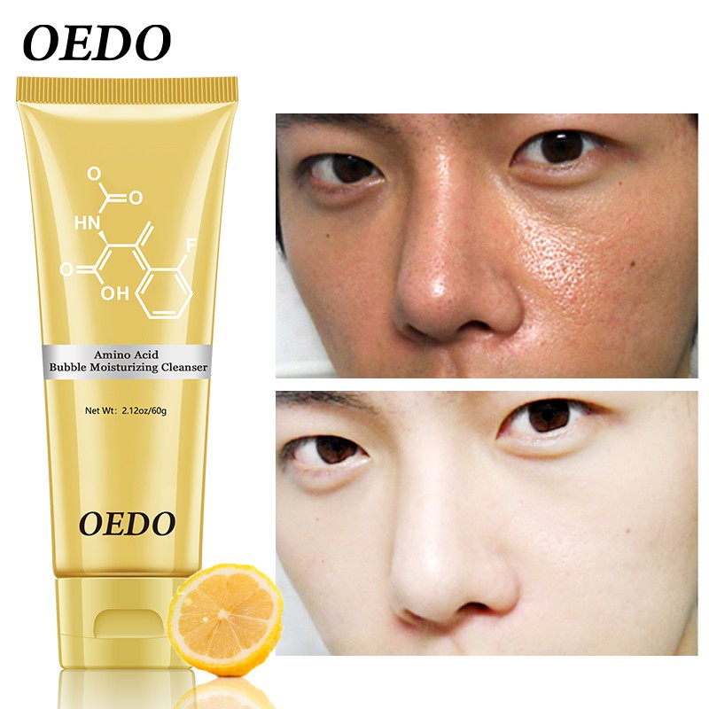 Set 2 ống sữa rửa mặt OEDO Axit Amino dưỡng ẩm thu nhỏ lỗ chân lông chống lão hóa/nếp nhăn hiệu quả