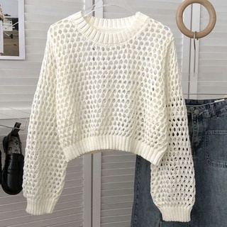 Áo len lưới Quảng Châu dáng croptop
