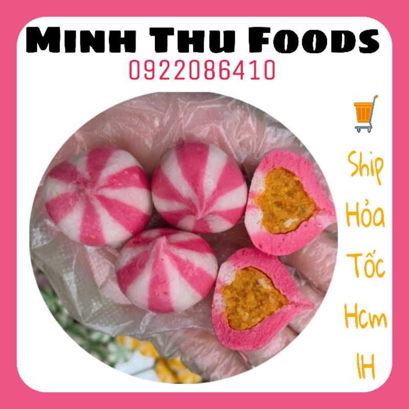 Viên thả lẩu nhân tomyum / bánh bao hồng tomyum 500g Lacusina