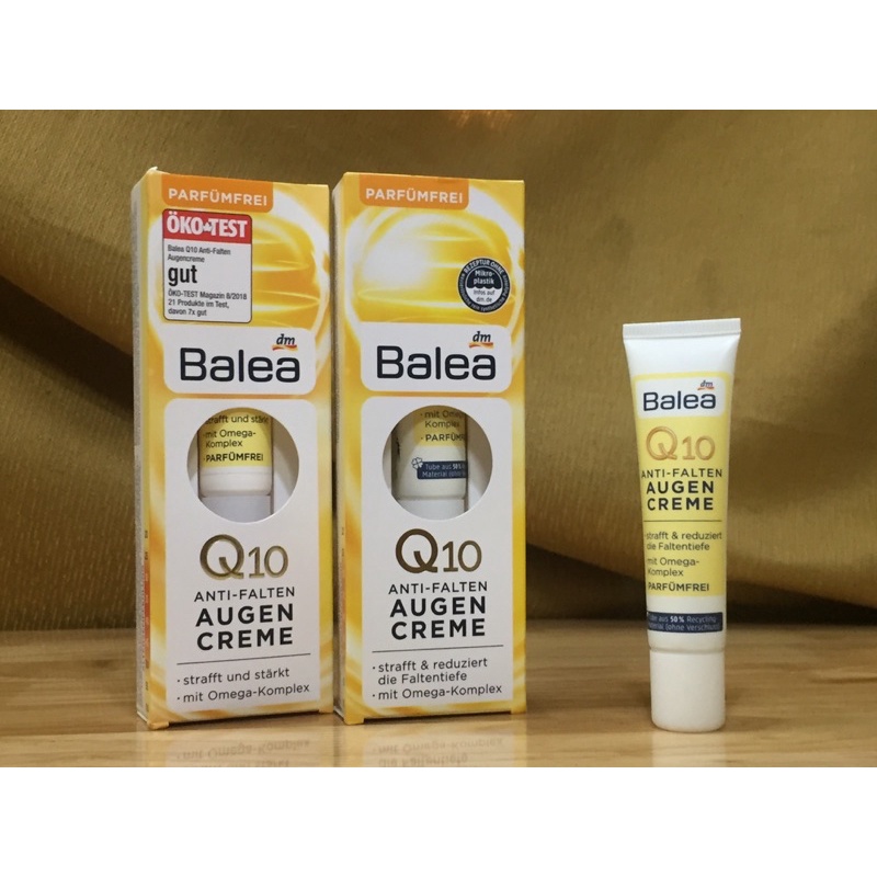 [ Hàng Đức] Kem Dưỡng Mắt Balea Q10 Anti Falten Augencreme Q10 15ml