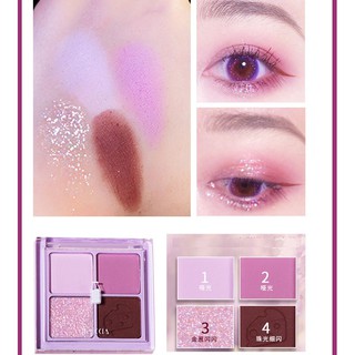 Bảng Phấn Mắt 4 Ô Faiccia Trendy