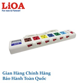 Ổ cắm kéo dài công suất lớn LiOA có đồng hồ báo điện áp hoặc công suất