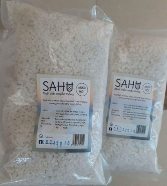 Muối sạch Sahu Quảng Ngãi 1kg.