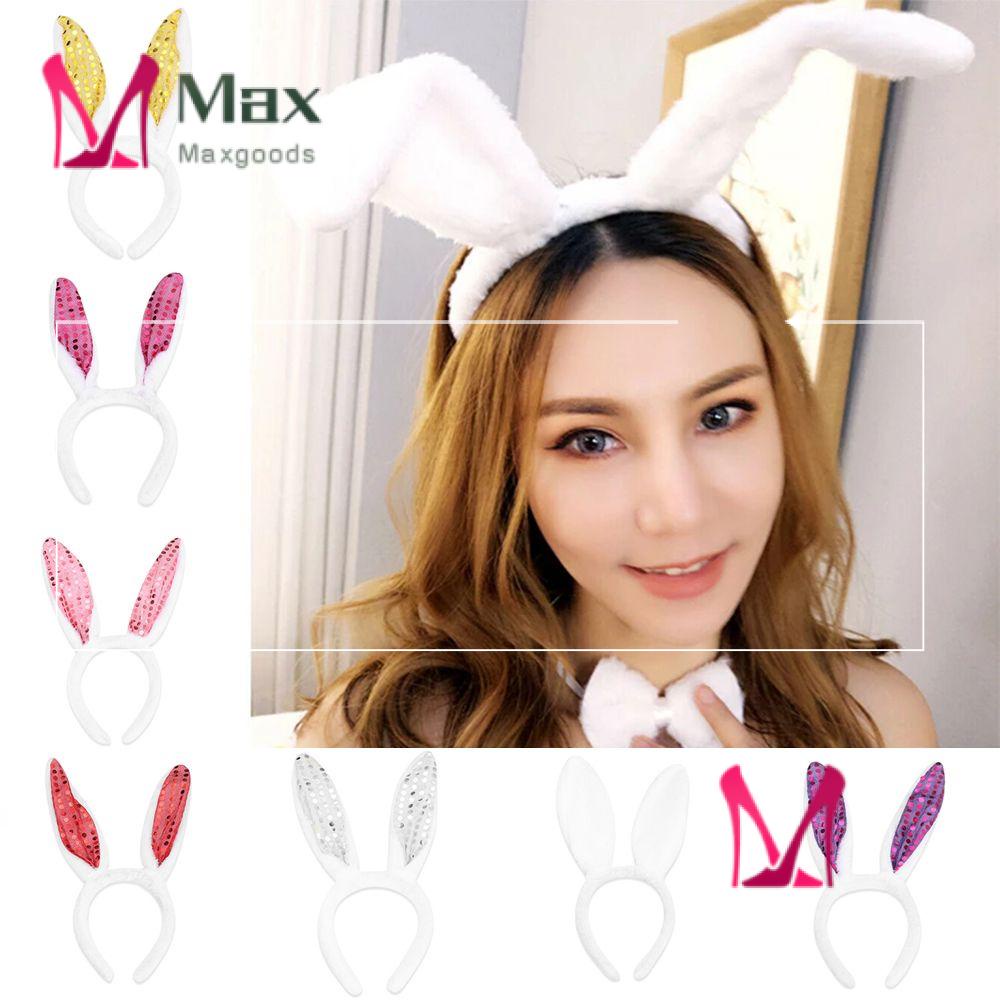 Băng Đô Tai Thỏ Nhiều Màu Hóa Trang Phục Sinh Dễ Thương Cho Nữ