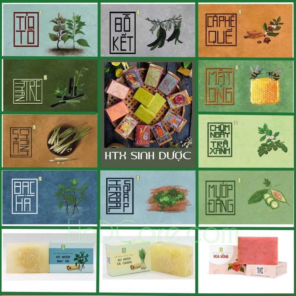 Xà Bông Sinh Dược (100% thảo mộc thiên nhiên, mát da, trắng da, ngừa mụn)