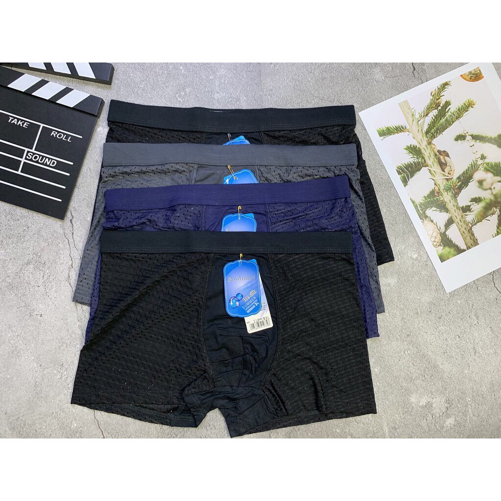 Hộp 4 chiếc quần sịp đùi thông hơi 118 vải cotton