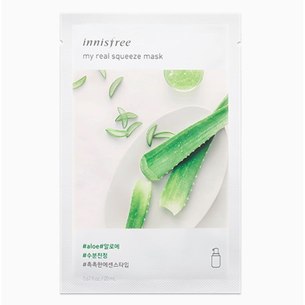 (1 miếng) Mặt Nạ Miếng Chiết Xuất Từ Thiên Nhiên Innisfree My Real Squeeze Mask Ex