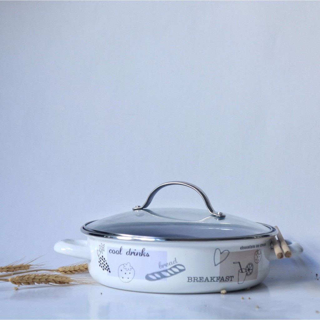 Bộ sản phẩm thép tráng men 8 món cao cấp CHEFINA, sử dụng trên bếp từ