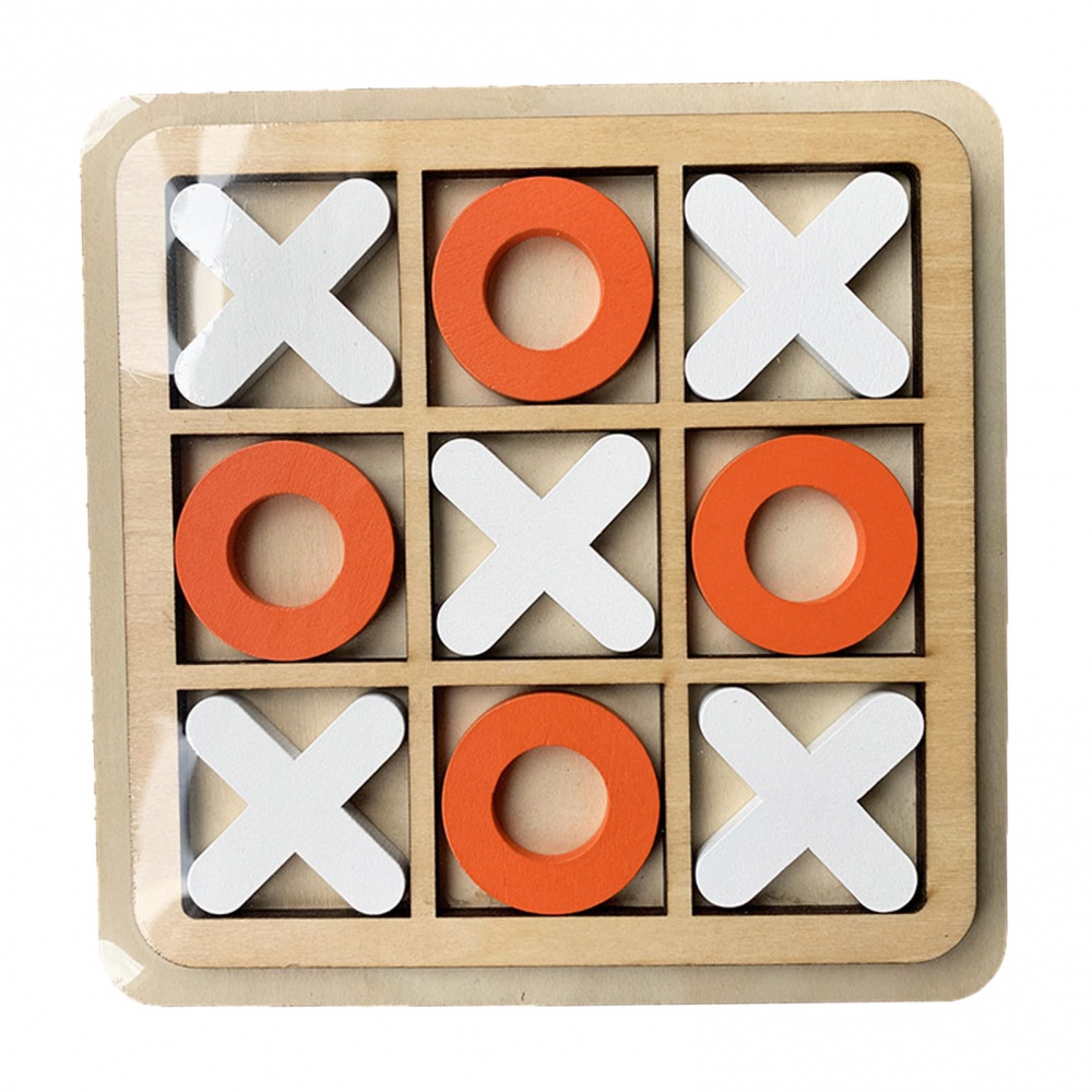 Tic-tac-toe Bảng Gỗ Chơi Game Để Bàn Mini X O Trang Trí Bàn Cà Phê/ Trang Trí Tiệc Cho Trẻ Em
