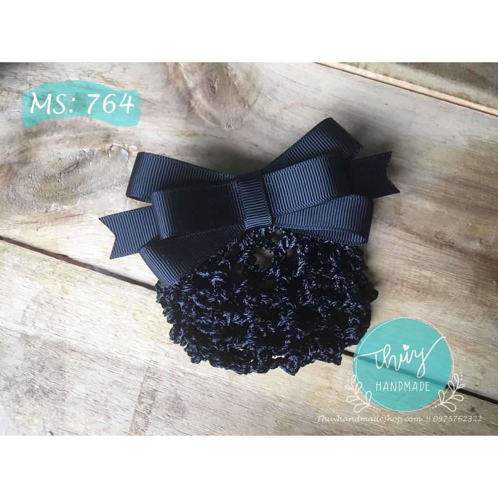 Kẹp búi tóc công sở màu đen ms 764