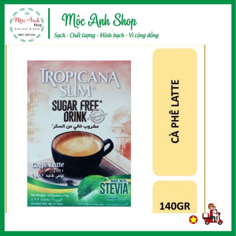 [Giao Hoả Tốc HCM]Cà Phê Ăn Kiêng TropicannaSlim Latte 140g Thơm Ngon