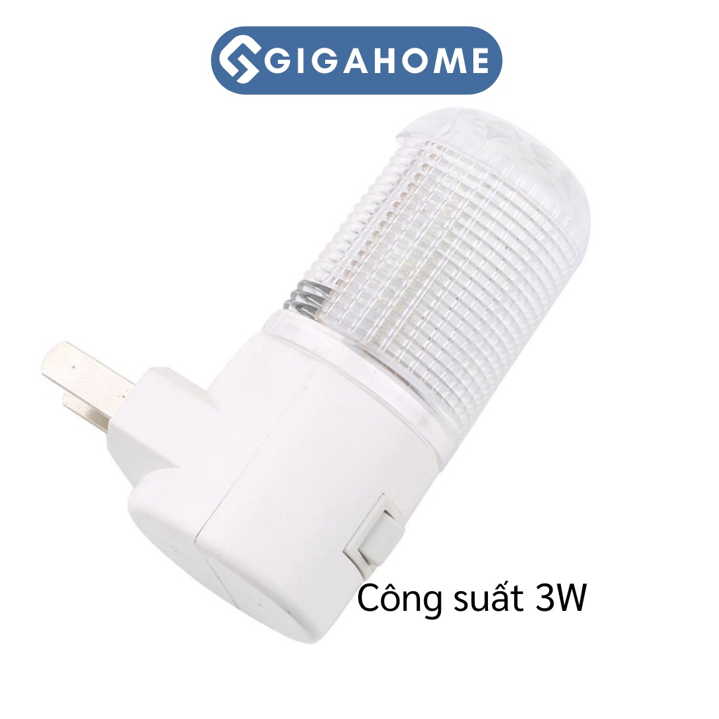 Đèn Ngủ Tròn 3W GIGAHOME Tiết Kiệm Điện, Ánh Sáng Dịu Nhẹ, Dễ Ngủ 6262