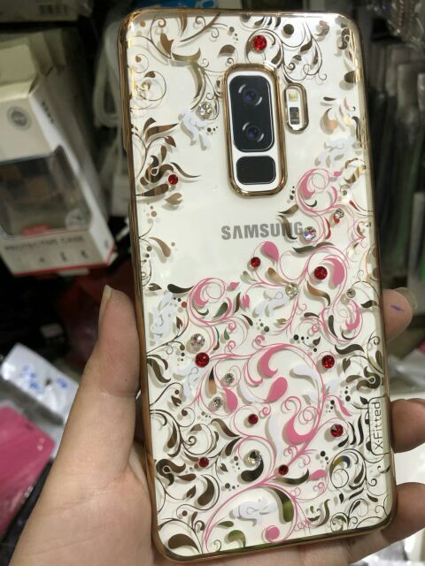 Ốp cứng in hình hoa Samsung S9 Plus