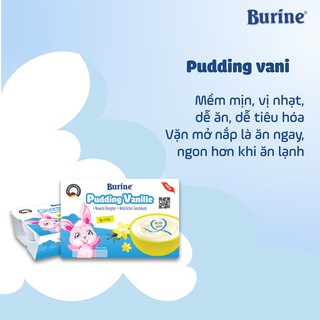 Pudding Ăn Dặm Burine Vị Vani Cung Cấp Vitamin, Dưỡng Chất Bổ Sung Năng Lượng Cho Bé Lười Ăn, Chậm Lớn - Nhập Khẩu Đức