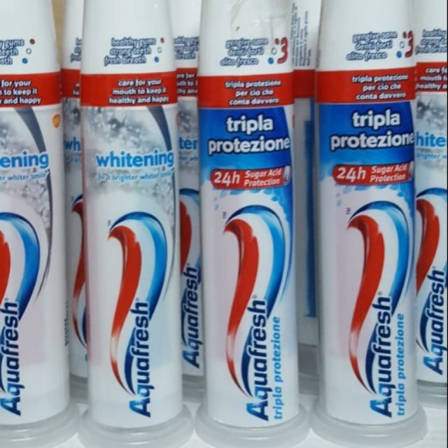 (Mẫu mới)Kem Đánh Răng Aquafresh Fresh & Minty 100ml của Anh