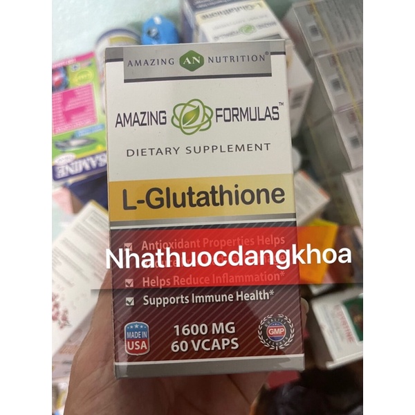 L-GLUTATHIONE 1600mg ,HỖ TRỢ MỜ NÁM ,TÀN NHANG