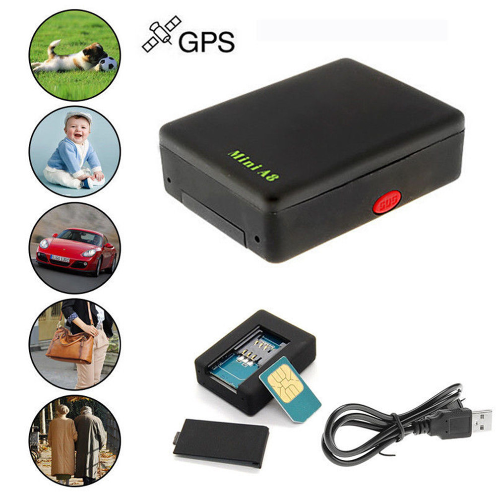 SOS Thiết Bị Định Vị Gps Mini Gsm / Gprs A8 Mini Gsm Gprs Cho Xe Hơi Trẻ Em