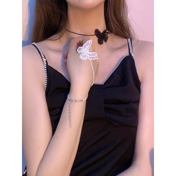 Choker con bướm - vòng cổ con bướm dễ thương