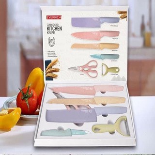 Bộ dao lúa mạch kháng khuẩn 6 món hộp cao cấp