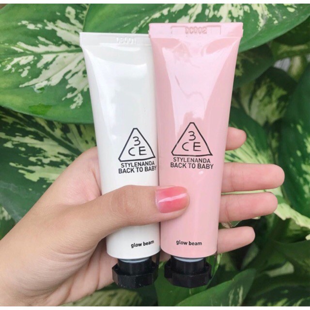 Kem Lót Tăng Độ Căng Bóng Cho Da 3CE Stylenanda Back To Baby Glow Beam 30ml