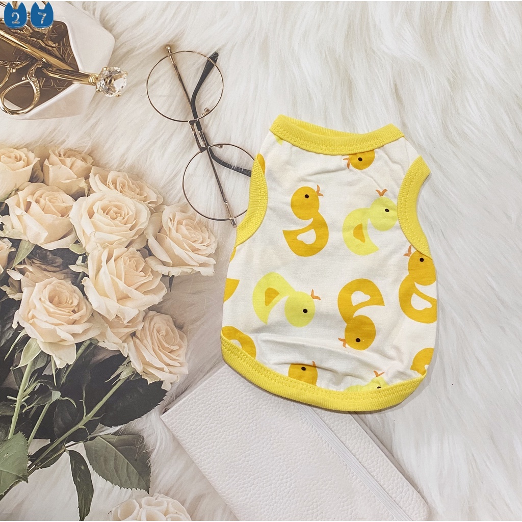Áo Thun MùA Hè, HọA TiếT HoạT HìNh Cho Thú Cưng