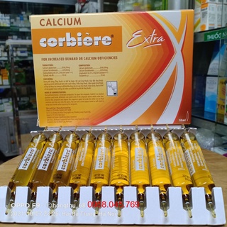 CALCIUM corbière Extra bổ sung canxi do thiếu hụt canxi hộp 30 ống