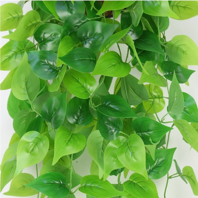 Dây Lá Xanh Nhân Tạo Treo Tường Dài 1.1m Dùng Trang Trí Nhà Cửa/Sân Vườn